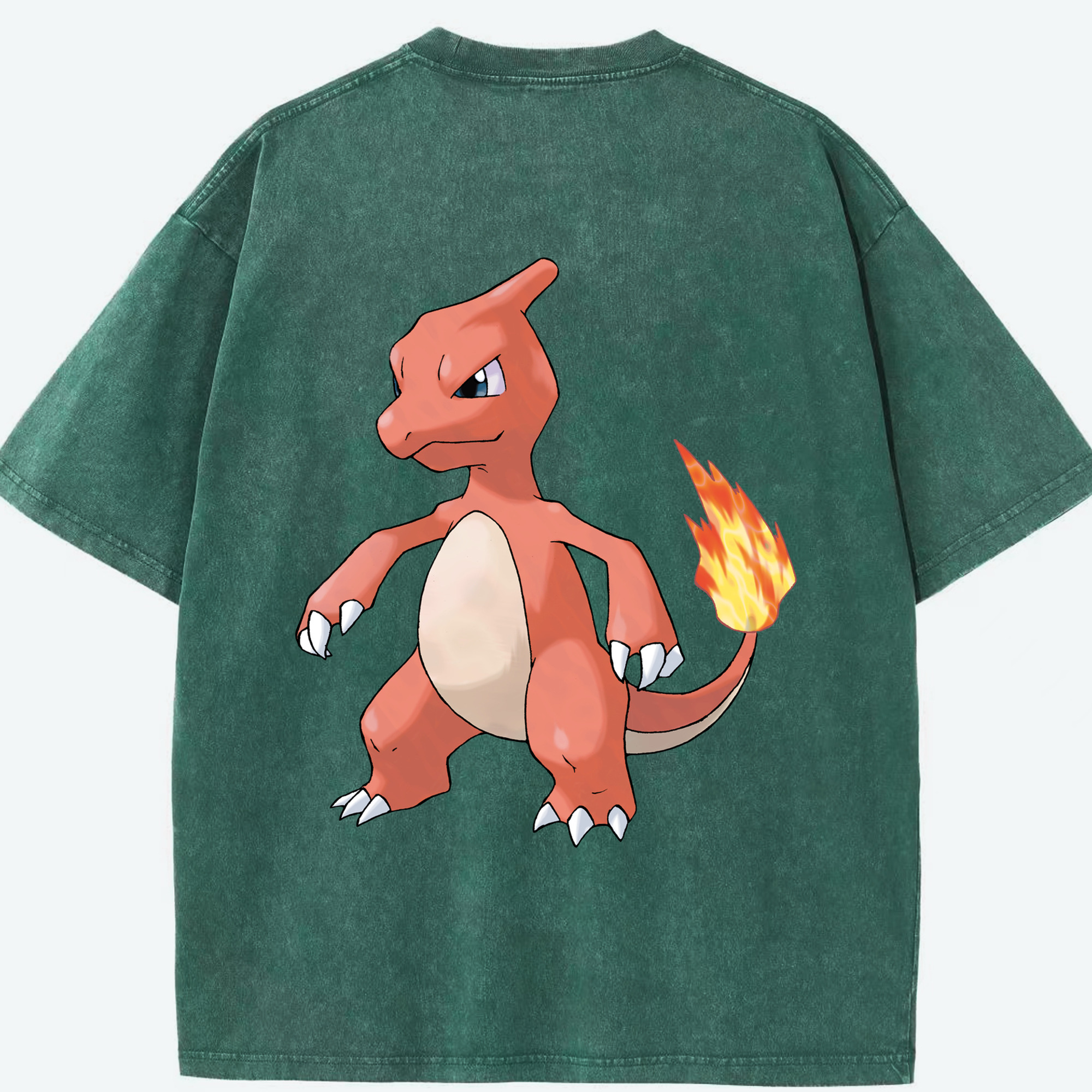 （画像用） ポケットモンスター Pokémon 綿100% ヴィンテージ風 半袖Tシャツ（背面プリント）